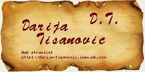 Darija Tišanović vizit kartica